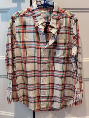 Crewcuts Plaid Button-Down Shirt in Red, Blue, Green